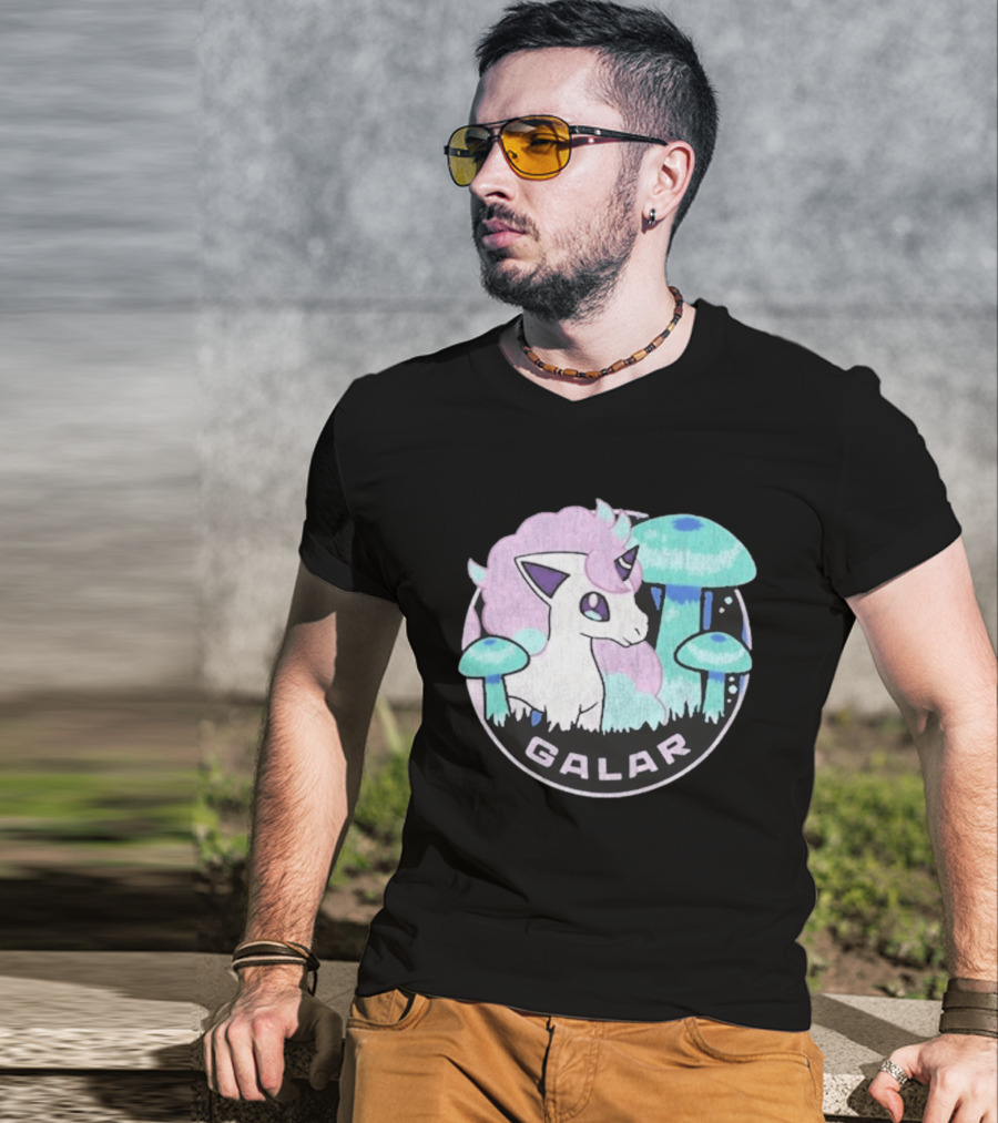 Pokémon Galar Rapidash Pastel Mushroom Adventure T-Shirt