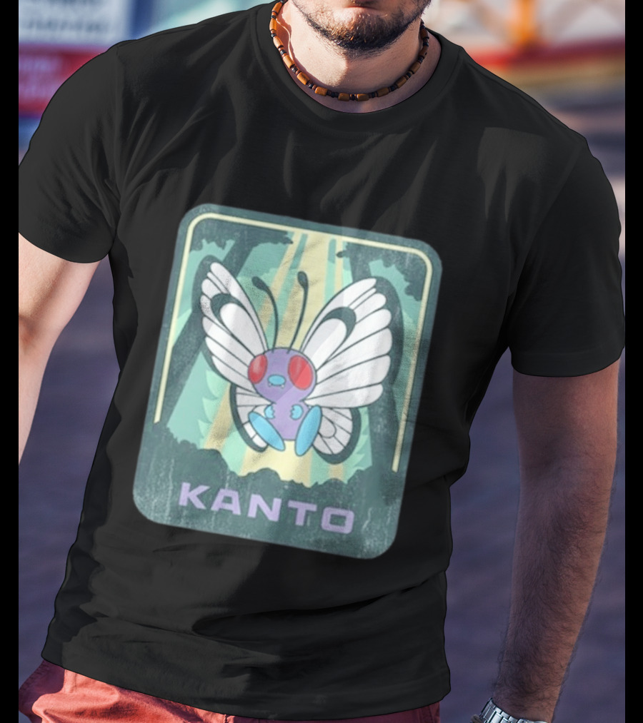 Kanto Explore Pokémon Butterfly Woods Adventure T-Shirt