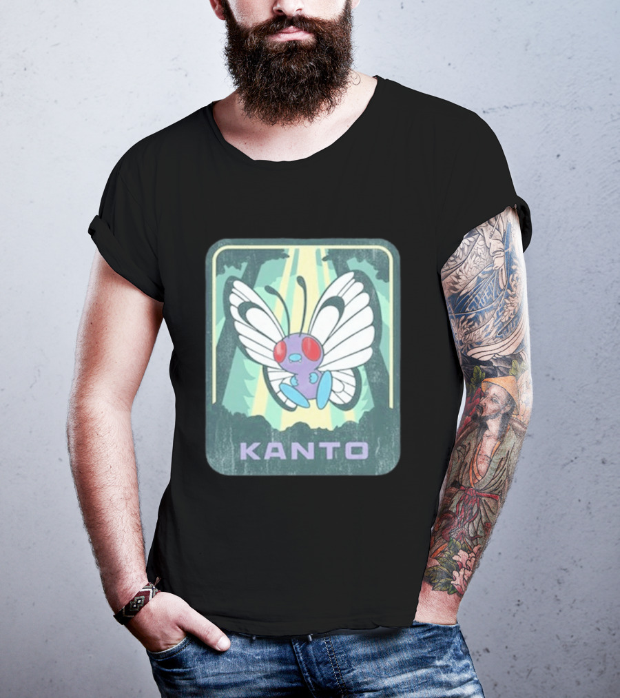 Kanto Explore Pokémon Butterfly Woods Adventure T-Shirt