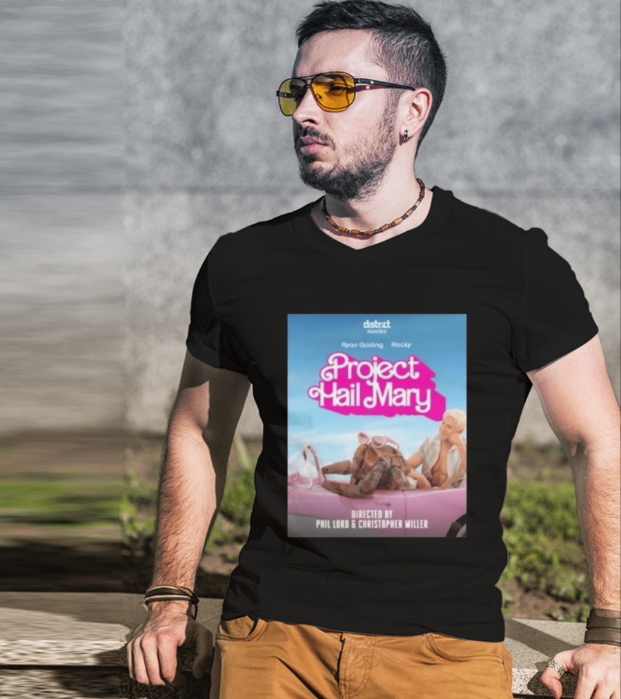 Ryan Gosling Rocky Project Hail Mary Barbie Movie Mashup Directed By Phil Lord Christopher Miller T-Shirt