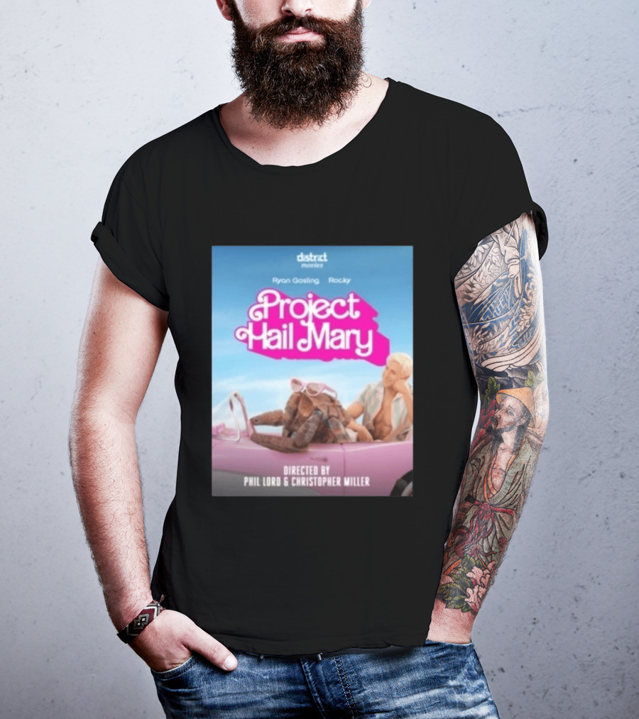 Ryan Gosling Rocky Project Hail Mary Barbie Movie Mashup Directed By Phil Lord Christopher Miller T-Shirt