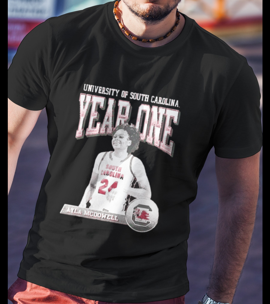University Of South Carolina Year One Ayla McDowell South Carolina Gamecocks T-Shirt
