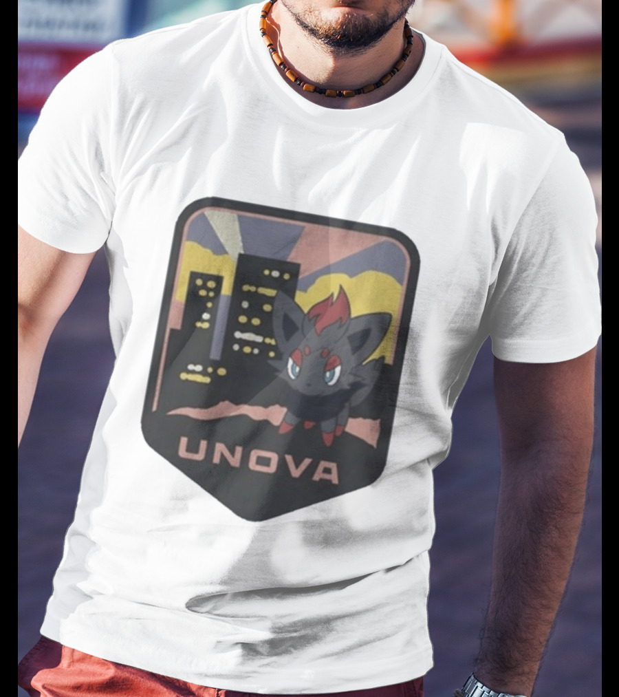 Unova Pokémon Zorua City Nightscape T-Shirt