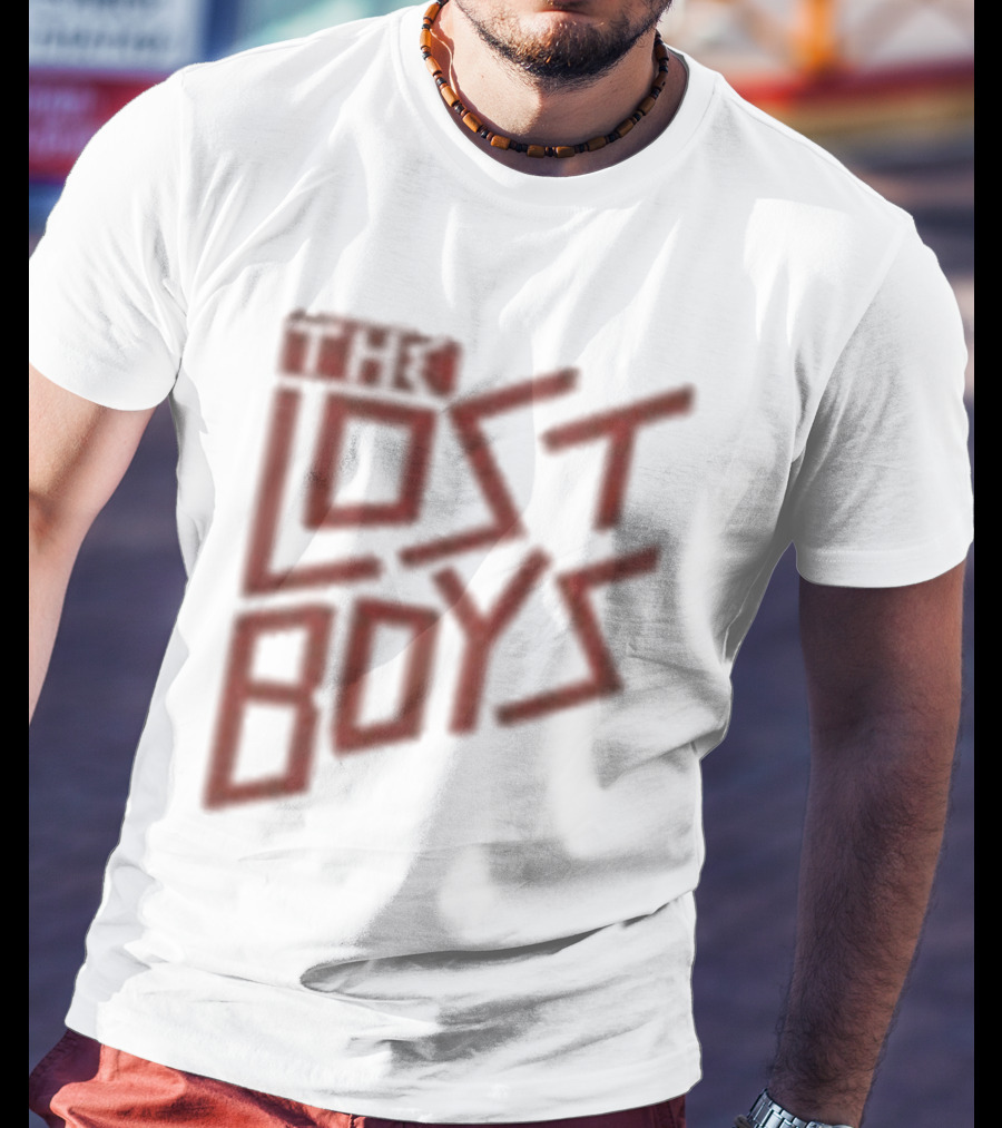 The Lost Boys Concert Crop Top 80s Retro Font T-Shirt