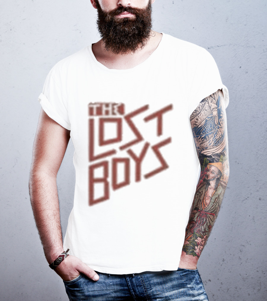 The Lost Boys Concert Crop Top 80s Retro Font T-Shirt