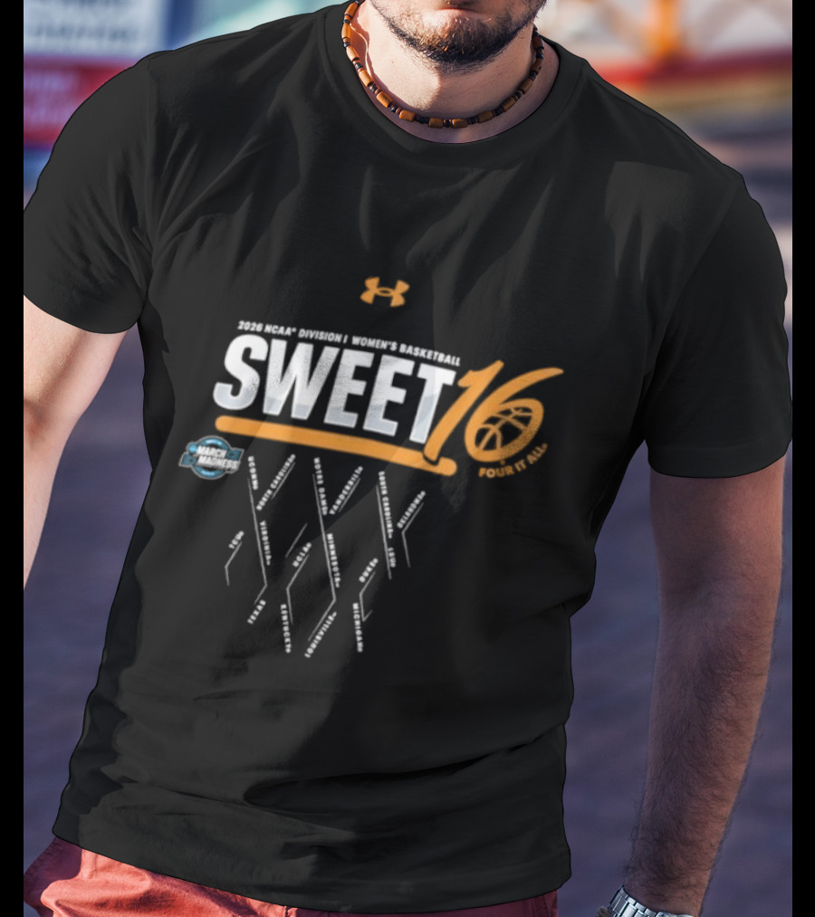 2026 NCAA Women's Basketball Sweet 16 Tournament Teams T-Shirt