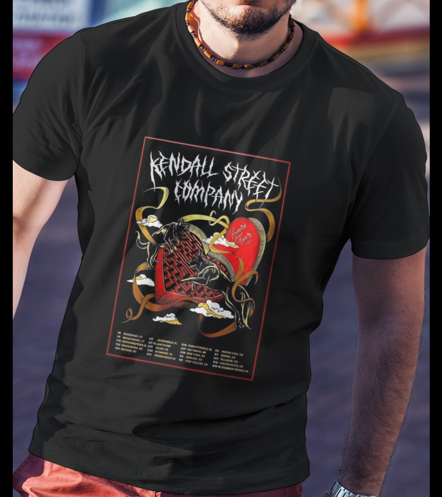 Kendall Street Company 2026 Lovers Tour Dates And Cities T-Shirt