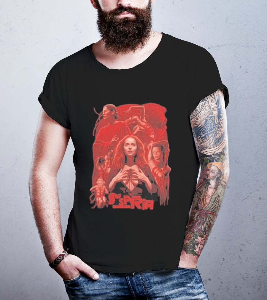 Suspiria 2018 Horror Movie Red Aesthetic Cast Collage T-Shirt
