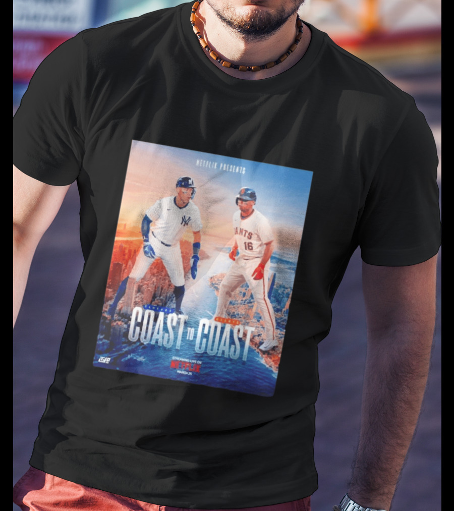 NETFLIX Presents Yankees Giants Coast To Coast Streaming Live March 25 T-Shirt