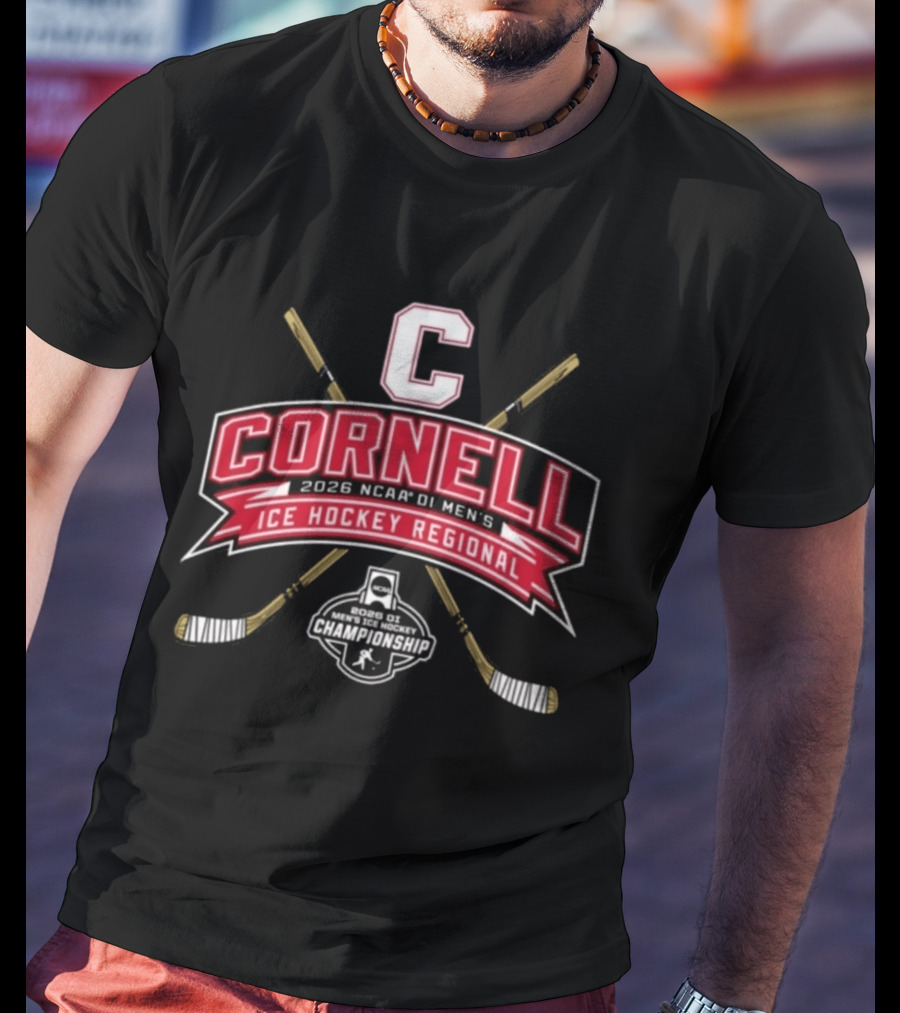Cornell Big Red 2026 NCAA DI Men's Ice Hockey Regional Championship T-Shirt