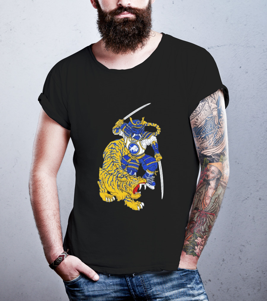 Warpath Buffalo Sabres Samurai With Tiger T-Shirt