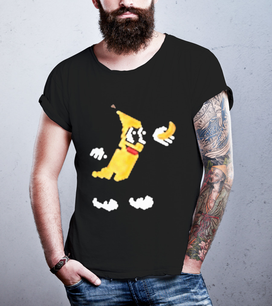 Spacex Banana Pixelated Cartoon T-Shirt