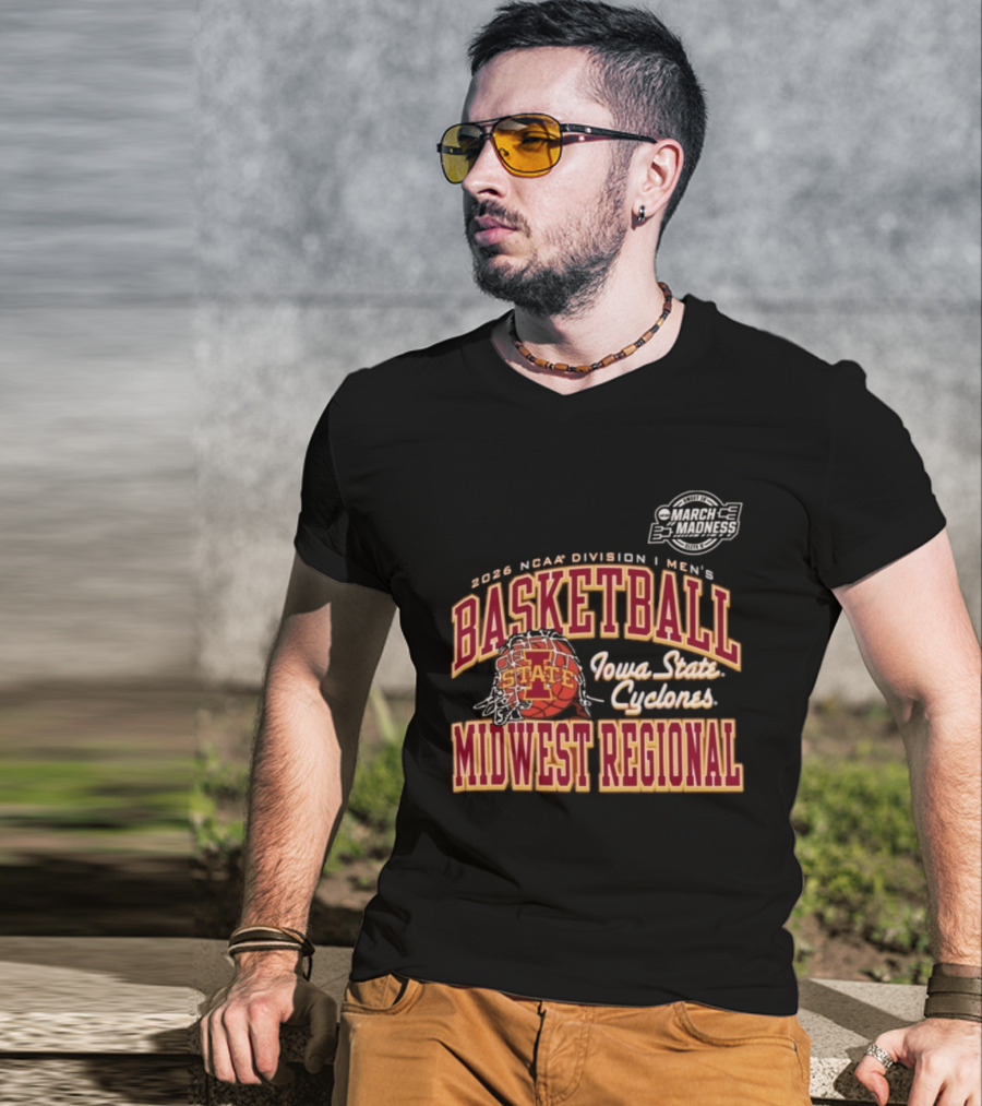 Iowa State Cyclones 2026 NCAA Division I Men's Basketball Midwest Regional T-Shirt