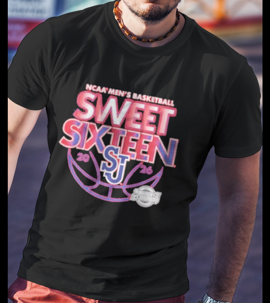 NCAA Men's Basketball Sweet Sixteen 2026 St. John's Red Storm T-Shirt