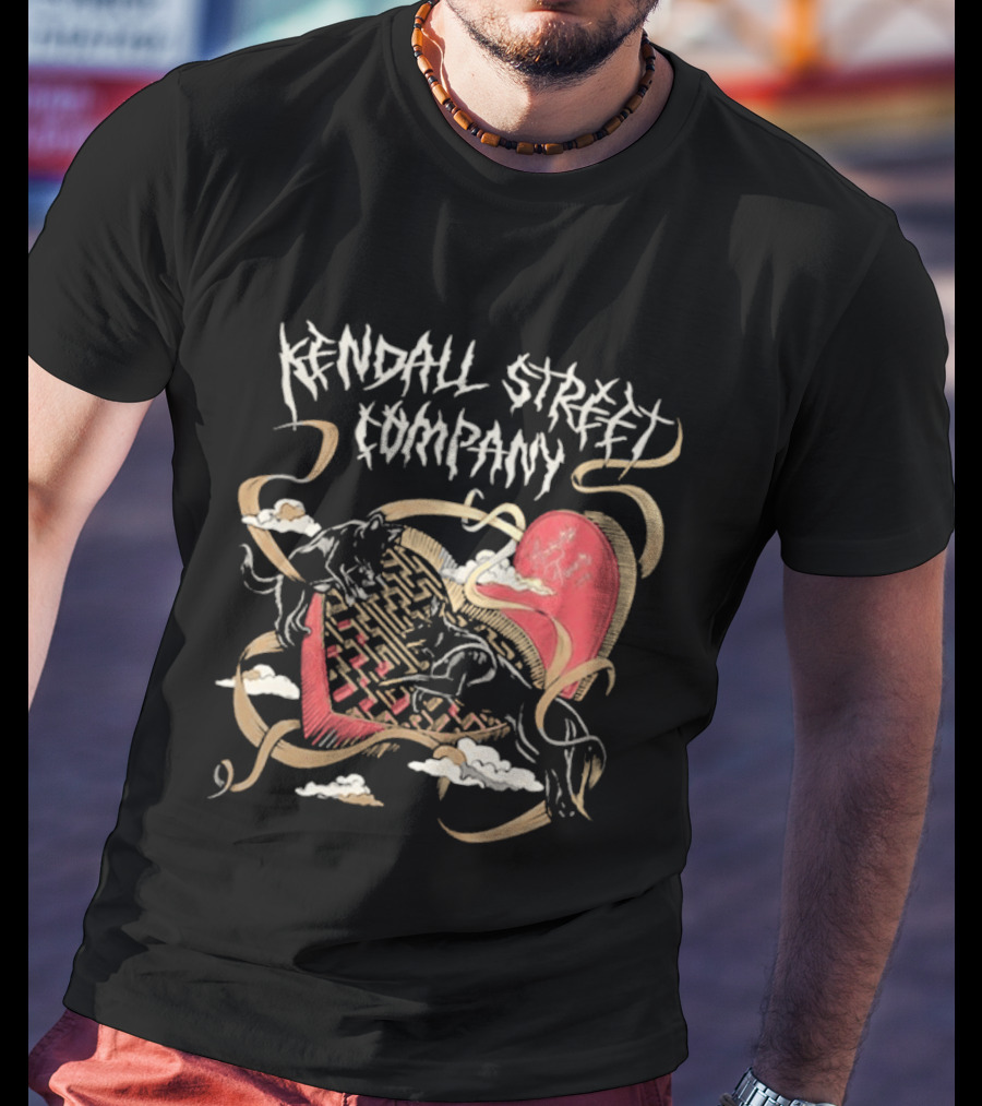 Kendall Street Company Lovers Tour 2026 Surreal Heart And Scrolling Ribbon T-Shirt