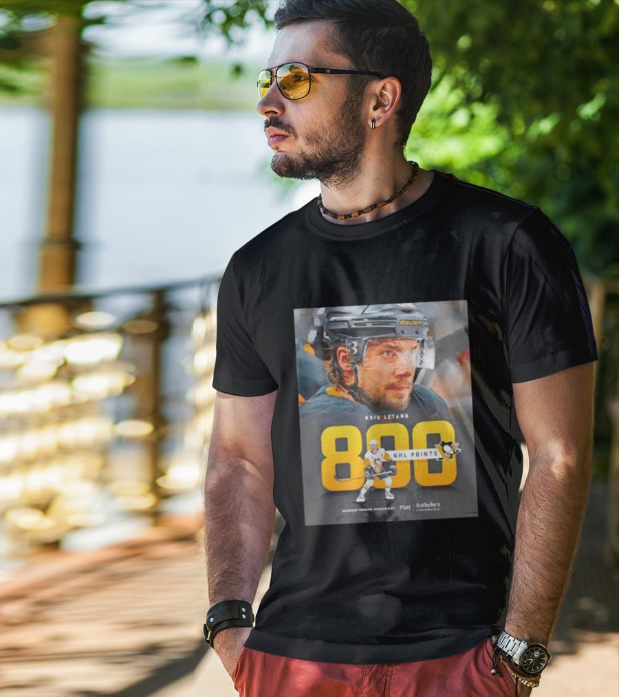 Kris Letang 800 NHL Points Pittsburgh Penguins Milestone Moments T-Shirt