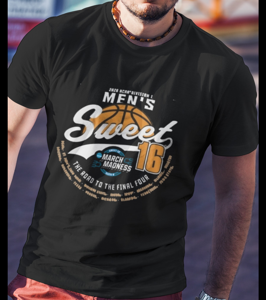 2026 NCAA DI Men's Sweet Sixteen March Madness Tournament Elite Eight Final Four T-Shirt