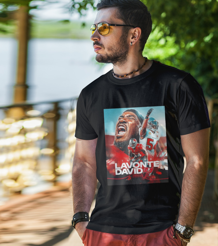 Lavonte David Legend Tampa Bay Buccaneers NFL Collage T-Shirt