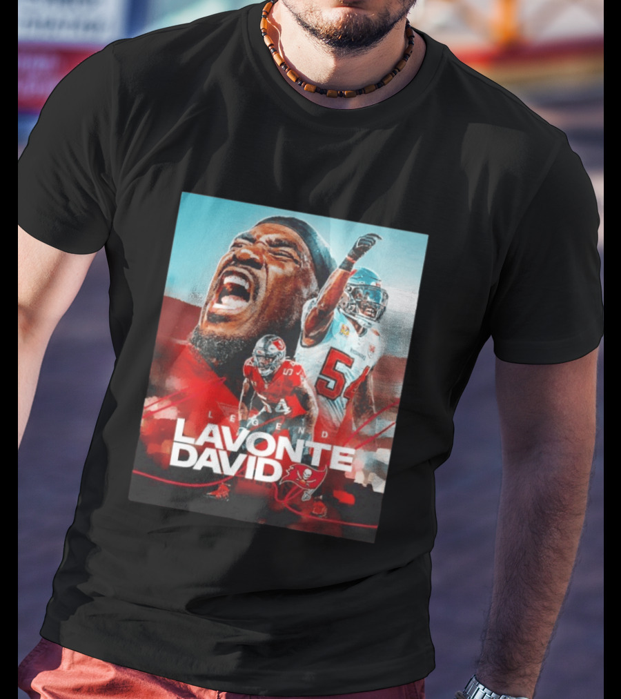 Lavonte David Legend Tampa Bay Buccaneers NFL Collage T-Shirt