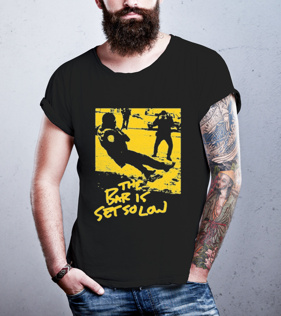 The Bar Is Set So Low Tug Of War Yellow T-Shirt