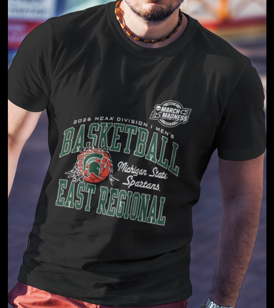 Michigan State Spartans 2026 NCAA Division I Men's Basketball East Regional T-Shirt