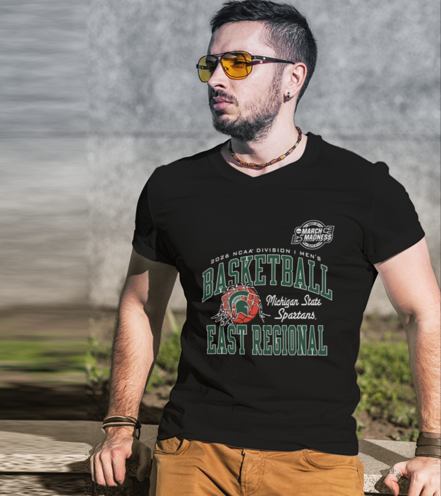 Michigan State Spartans 2026 NCAA Division I Men's Basketball East Regional T-Shirt