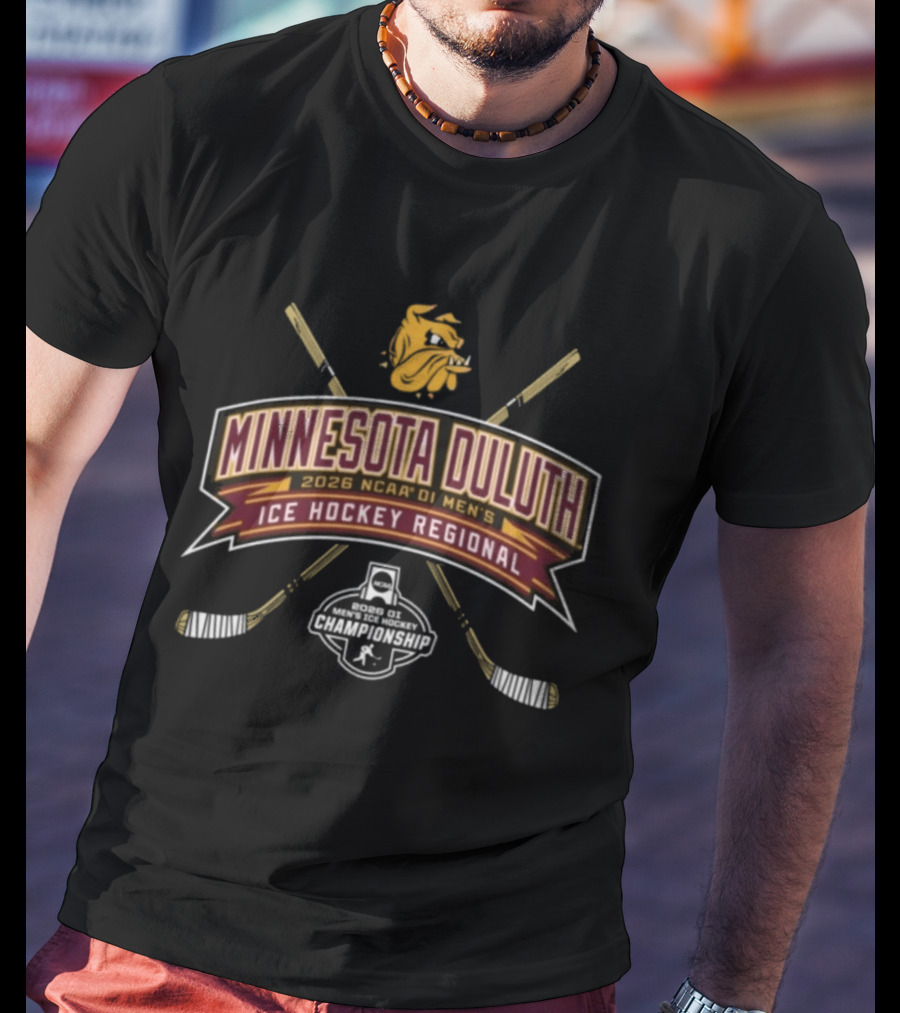 Minnesota Duluth Bulldogs 2026 NCAA DI Men's Ice Hockey Regional Tournament T-Shirt