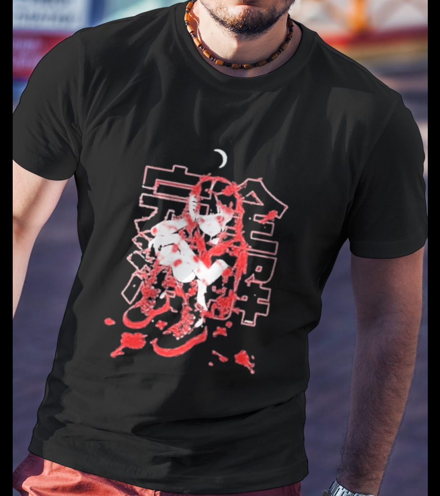 Umai Clothing Crimson Decay Heavyweight Japanese Kanji Manga T-Shirt