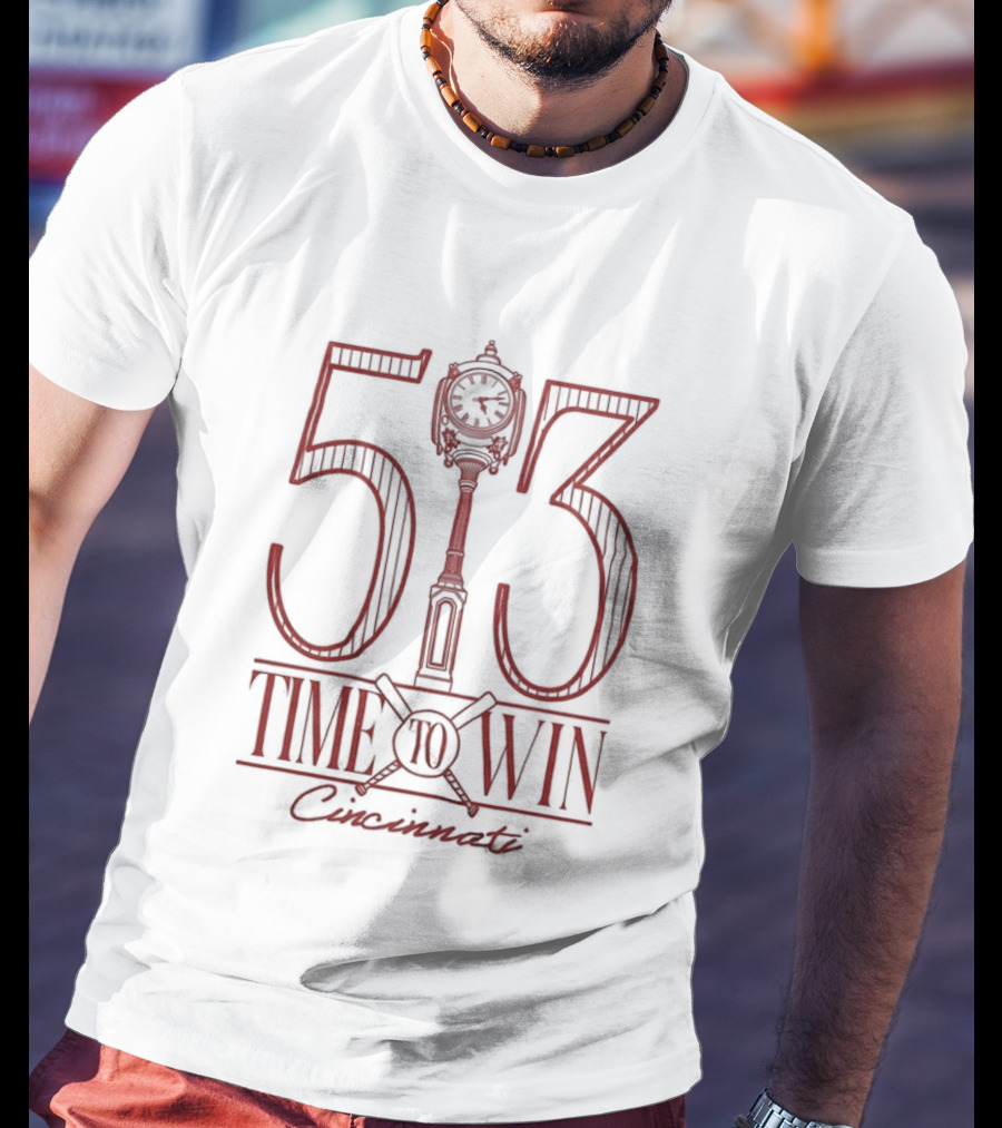 513 Time To Win Cincinnati Baseball T-Shirt