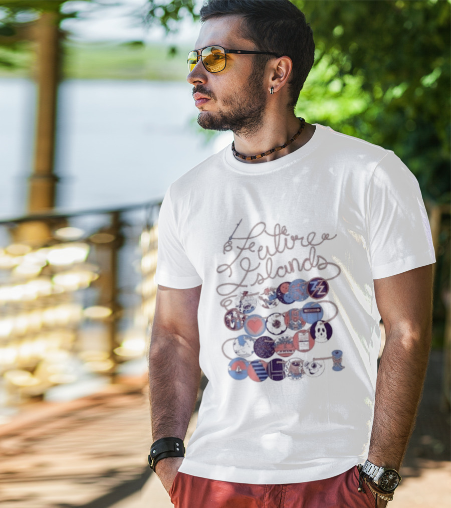 Future Islands The Never Ending Scribble Hearts And Circles T-Shirt
