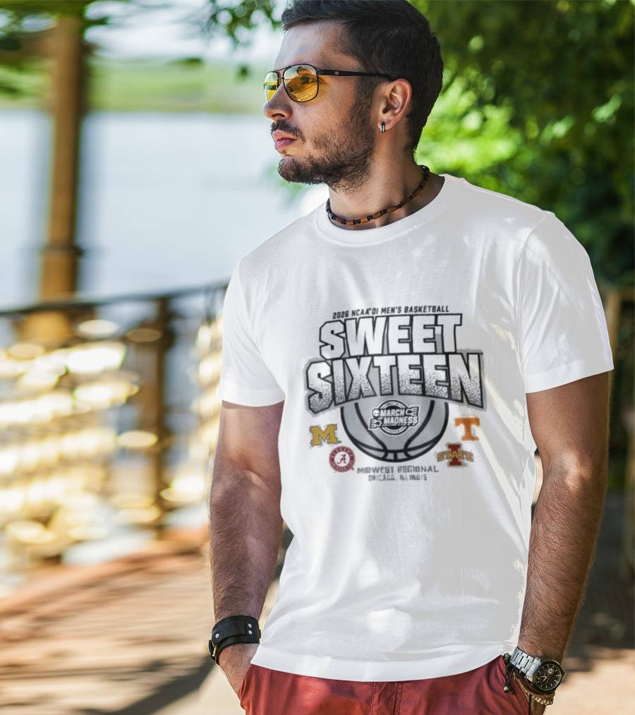 2026 NCAA DI Men's Basketball Sweet Sixteen Midwest Regional Chicago March Madness Critical Oil Estates T-Shirt