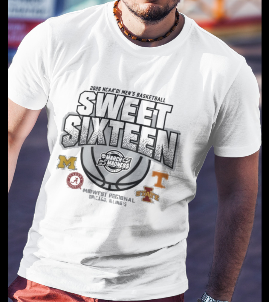 2026 NCAA DI Men's Basketball Sweet Sixteen Midwest Regional Chicago March Madness Critical Oil Estates T-Shirt