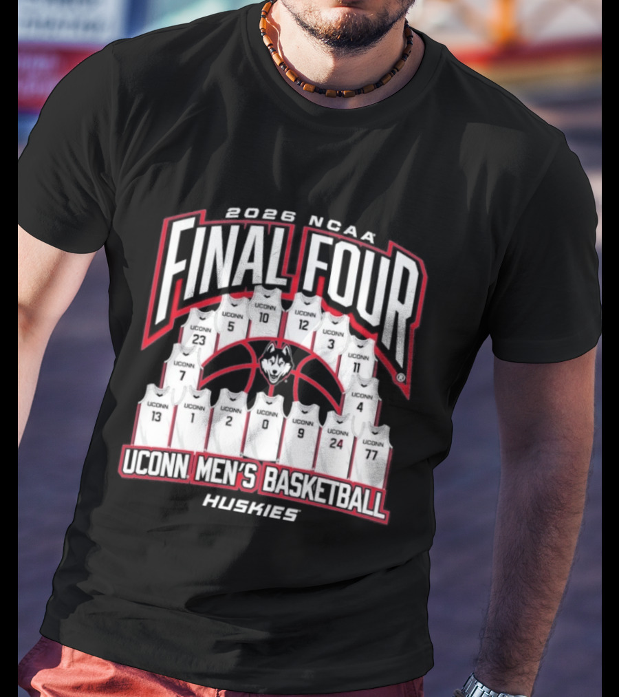 2026 NCAA Final Four UConn Men's Basketball Huskies Basketball Jerseys T-Shirt