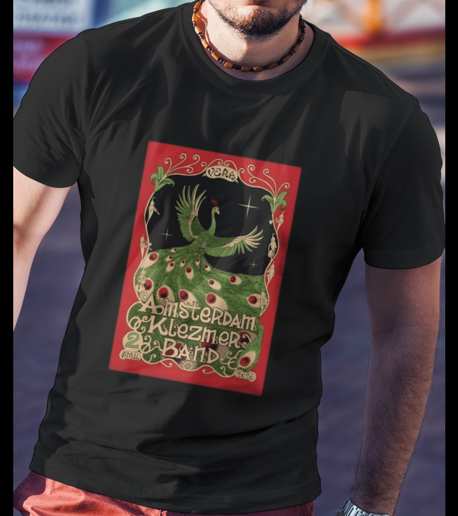 Amsterdam Klezmer Band April 2 2026 Vera Groningen NL Peafowl T-Shirt