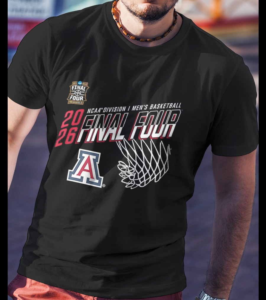 Arizona Wildcats 2026 NCAA Division I Men's Basketball Final Four Indiana T-Shirt