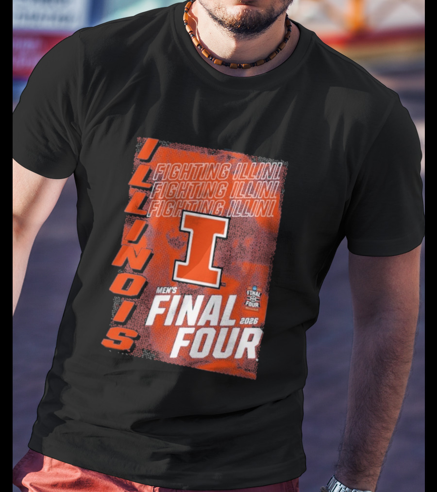 Illinois Fighting Illini Men's Final Four 2026 Basketball T-Shirt