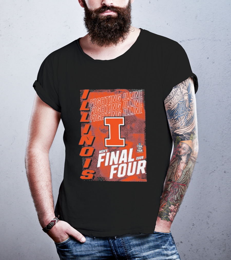 Illinois Fighting Illini Men's Final Four 2026 Basketball T-Shirt