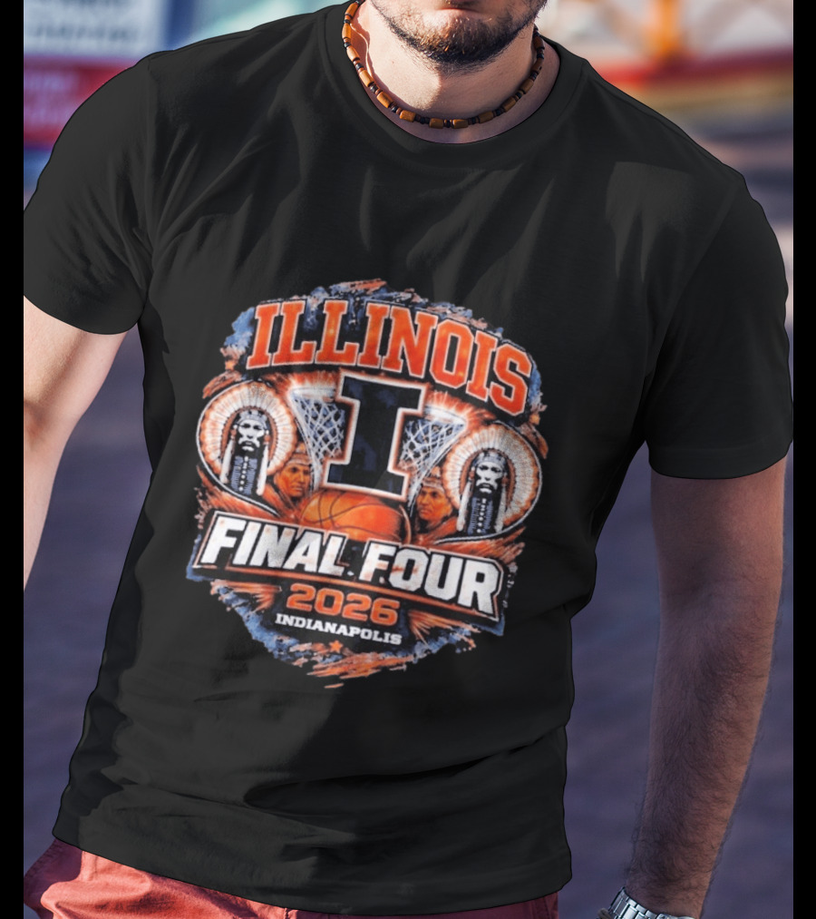 Illinois Basketball Final Four 2026 Indianapolis March Madness Illini T-Shirt