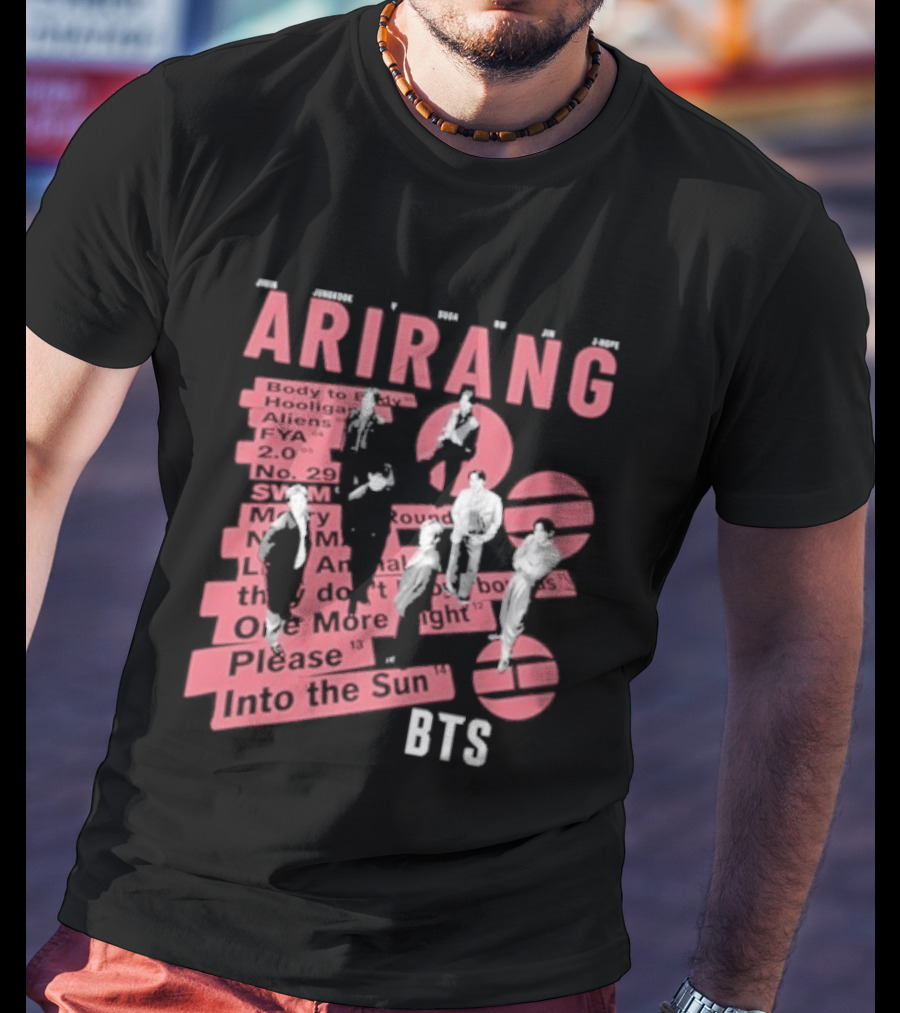 BTS Arirang World Tour 2026 Concert Please Into The Sun T-Shirt