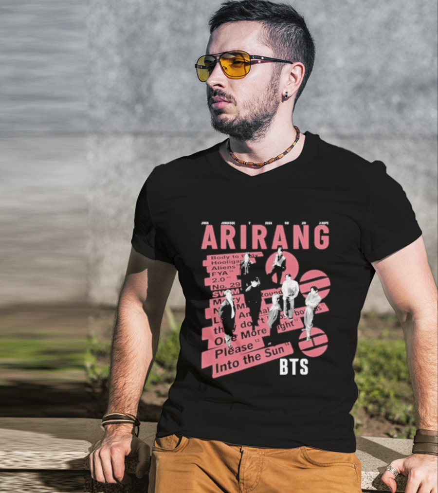 BTS Arirang World Tour 2026 Concert Please Into The Sun T-Shirt