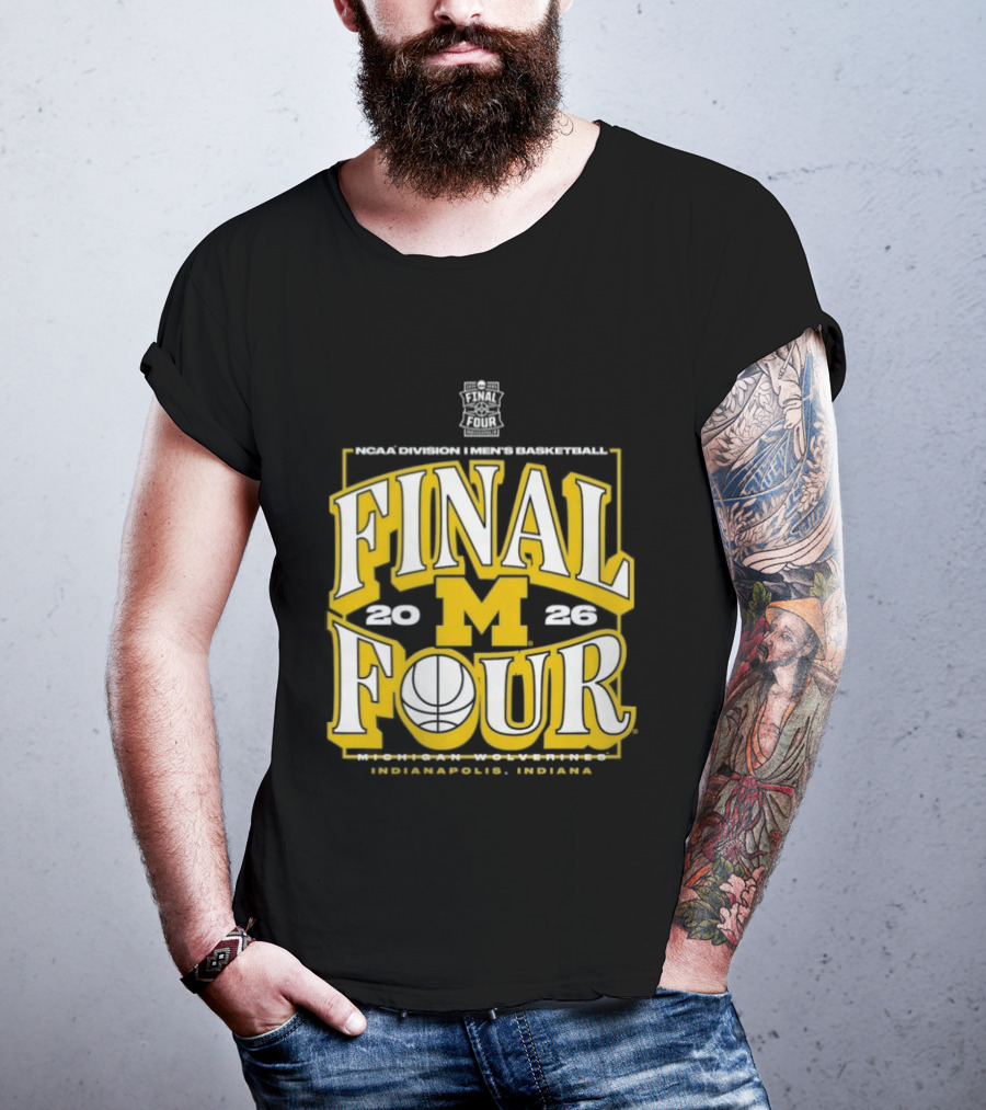 Indiana NCAA Men's Basketball Michigan Wolverines Final Four 2026 March Madness T-Shirt