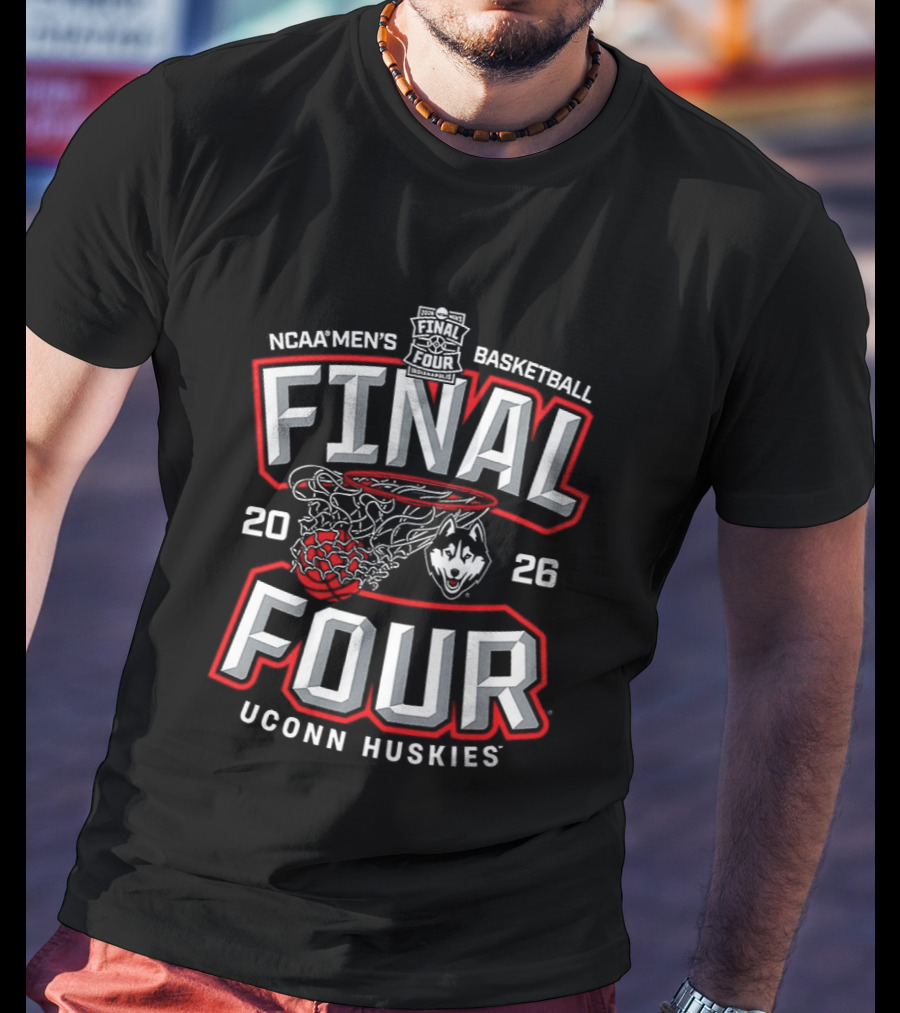 NCAA Men's Basketball Final Four 2026 UConn Huskies Nets T-Shirt