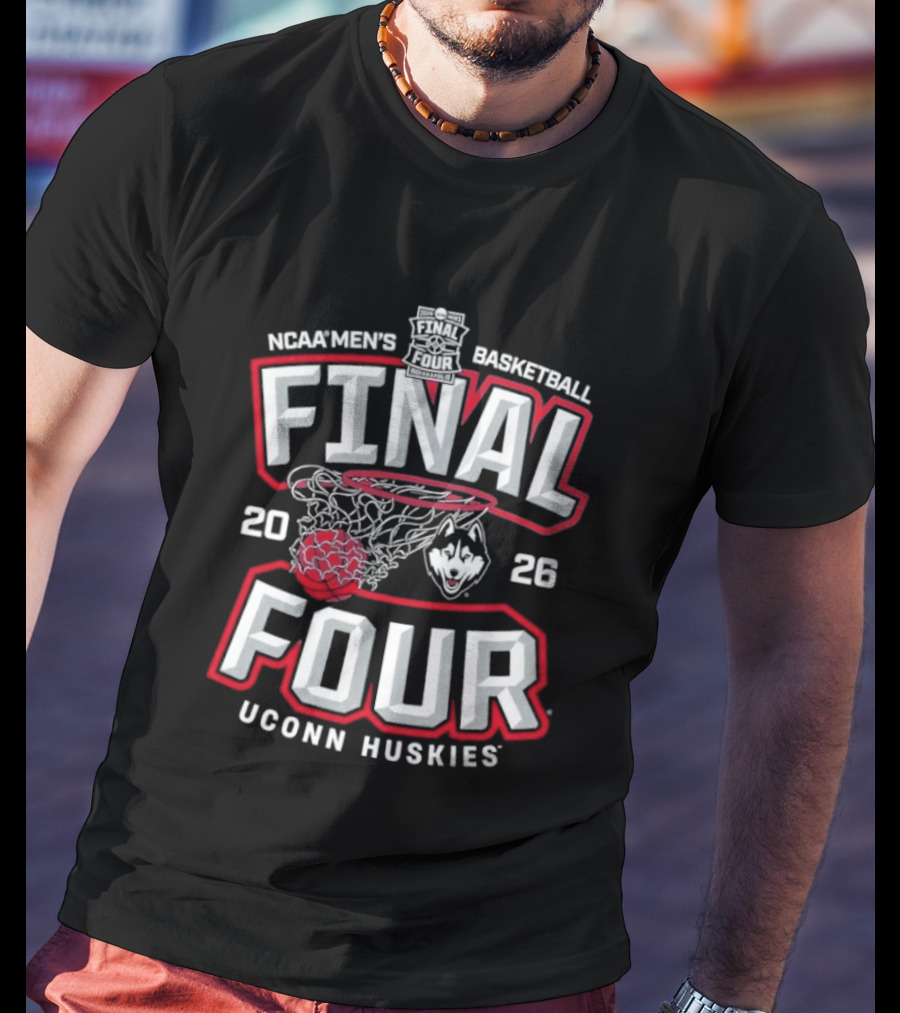 NCAA Men's Basketball Final Four 2026 UConn Huskies T-Shirt