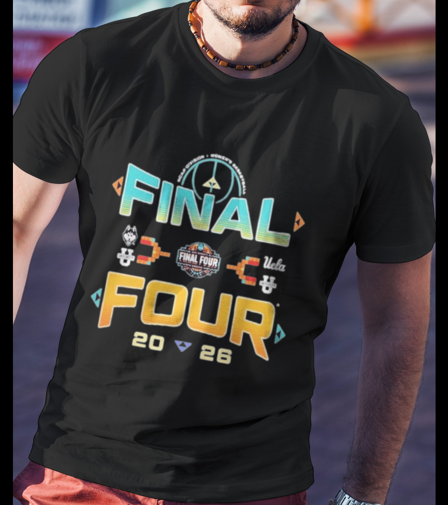 Final Four NCAA Women's Basketball Tournament March Madness 2026 UConn Michigan Move Zone T-Shirt