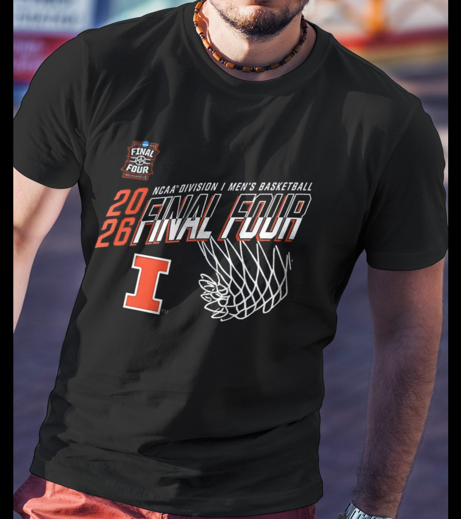 2026 Illinois Fighting Illini NCAA Men's Basketball Final Four March Madness Minneapolis Indianapolis Louisville Denver T-Shirt