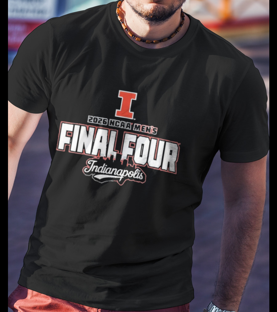Illinois Fighting Illini 2026 NCAA Men's Final Four Indianapolis T-Shirt