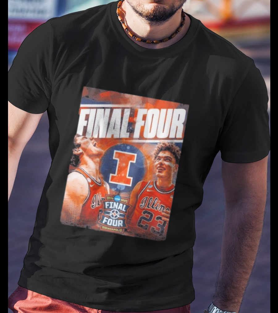 Final Four 2026 Illinois Fighting Illini Indianapolis NCAA Mens Basketball T-Shirt