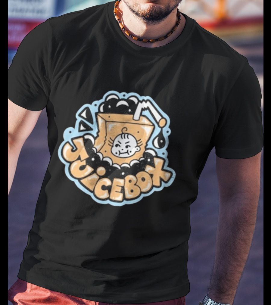 New Juicebox Bold Retro Cartoon Baby Face T-Shirt