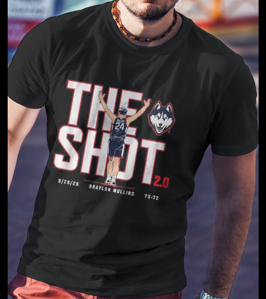UConn Basketball Braylon Mullins The Shot 2 3 28 23 Huskies 73 72 T-Shirt
