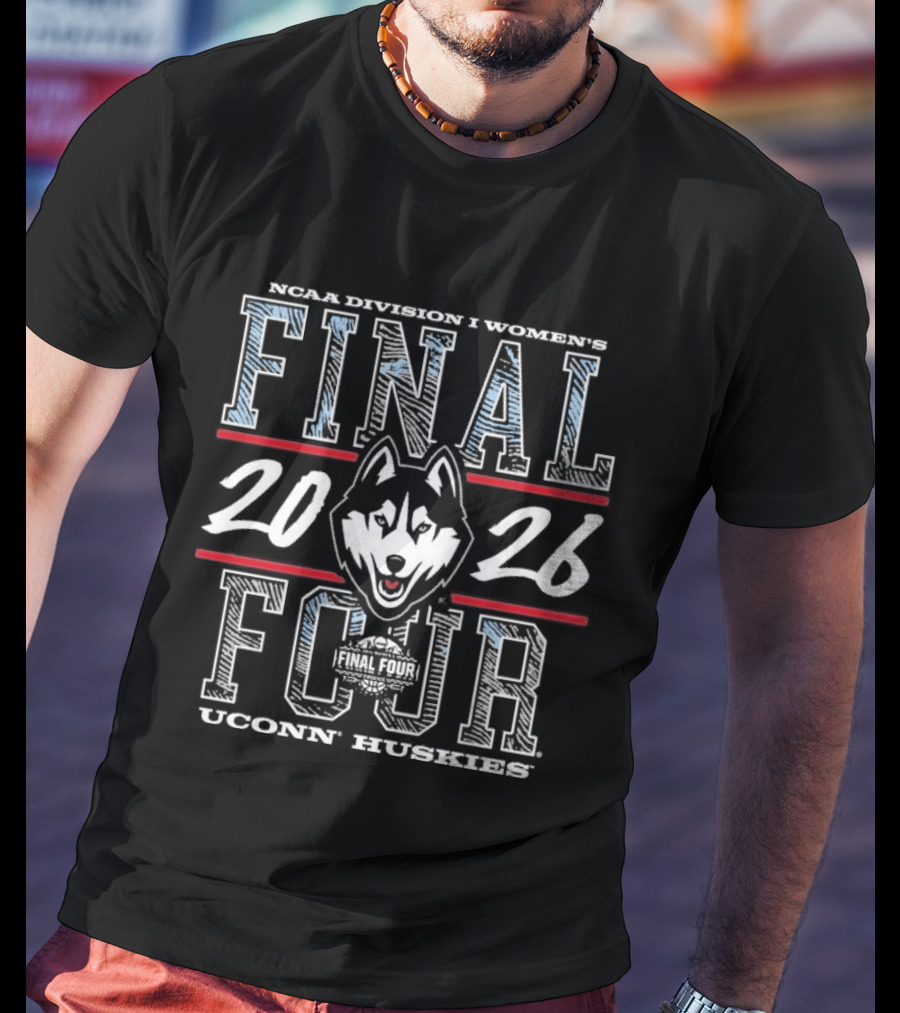 NCAA Division I Women's Final Four 2026 UConn Huskies Indianapolis T-Shirt